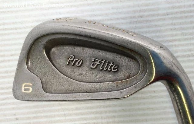 Vintage Spalding Pro-Flite 6 Iron Golf Club RH Swing Steel Shaft - Image 2 of 4