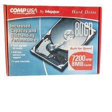 MAXTOR DIAMONDMAX PLUS 9 80GB ATA/133 HDD NEW w/cable, disk and instructions