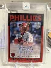 2021 Topps Clearly  Autographs - 1986 Topps Baseball Scott Rolen Red /50 (AU)