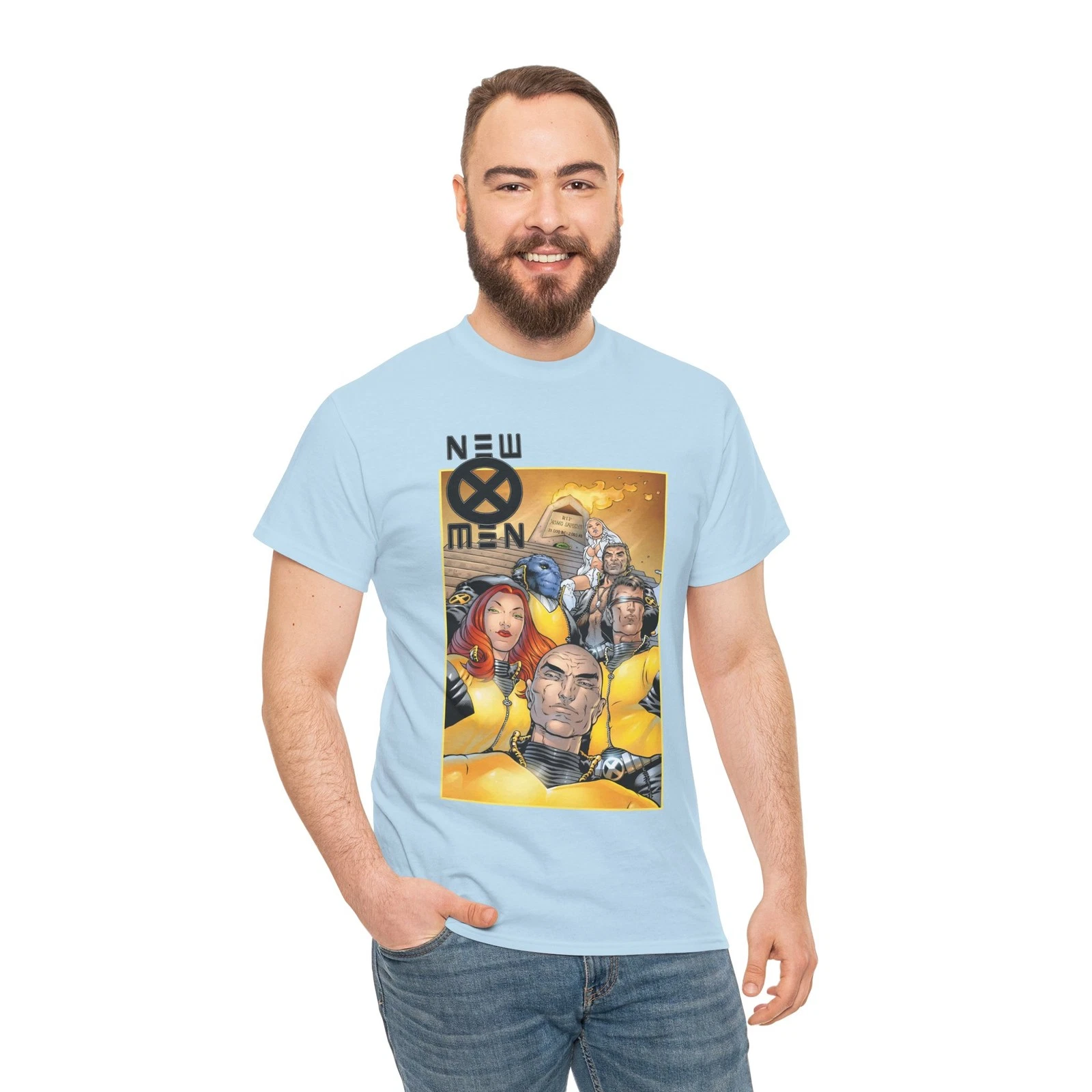 New X-Men T-Shirt - Frank Quitely - Cyclops, Jean Grey, Wolverine, Professor X