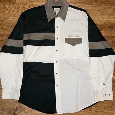 VTG Express Rider Long Sleeve Collard Shirt Size L