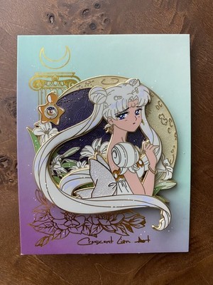 Sailor Moon Princess Serenity White Hair VariantLE50 Fantasy Anime Emaille Pin