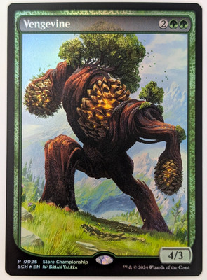 MTG Vengevine 26/29 Full Art Foil Store Championship Promo 2022 NM/M
