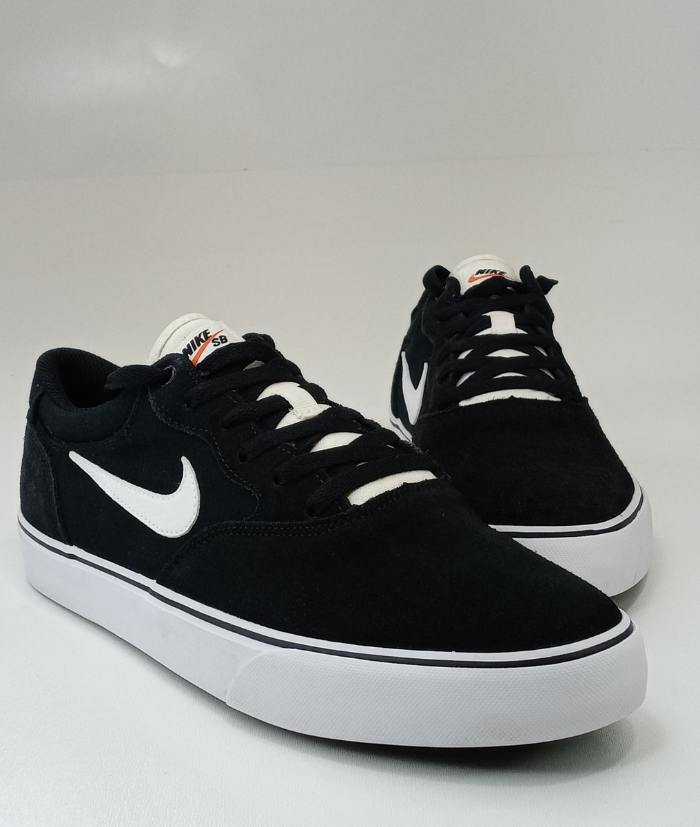 Nike SB Chron 2 Men Canvas Suede Black White Skate Shoes DM3493