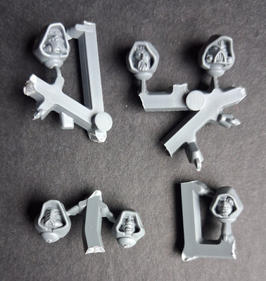 40k 6 hooded heads from Inner Circle Companions Dark Angels Warhammer Marines