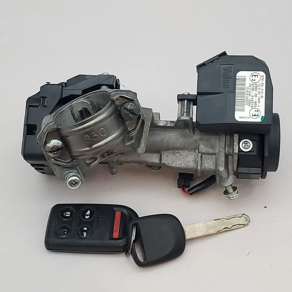 2005-2007 HONDA ODYSSEY Ignition Switch Lock Cylinder W/ Key, Remote Immobilizer - Image 4 of 4