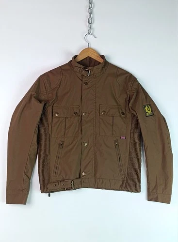 BELSTAFF Tourmaster Trophy Jacket Brown Nylon Biker Motorcycle Men Sz IT 50 M L - product listing photo