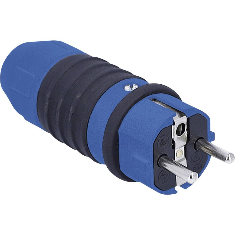 Fiche male 230V AS Schwabe 62300 pour reparer une rallonge de chantier etanche IP54