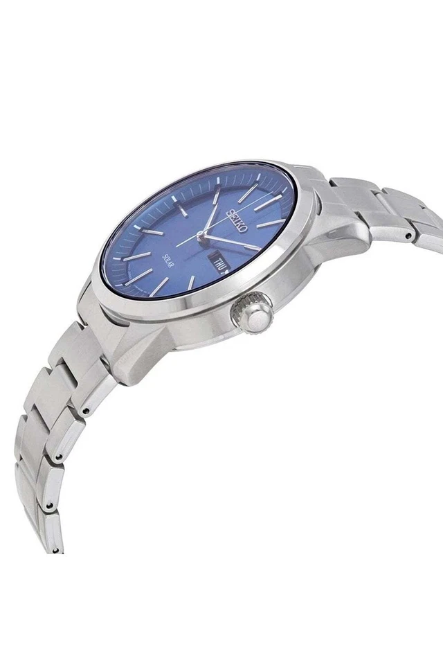 Seiko da Uomo a Energia Solare Abito Orologio SNE525P1 Resistente All'Acqua - Immagine 2 di 4