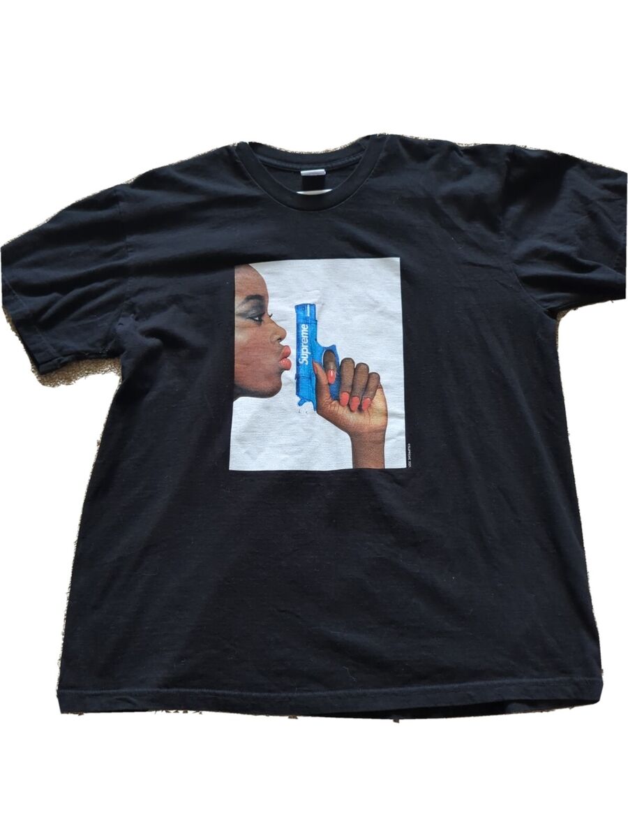 Supreme Water Pistol SS21 Tee Shirt Men's Black Authentic Supreme Water Pistol SS21 Tee Shirt Men's Black Authentic