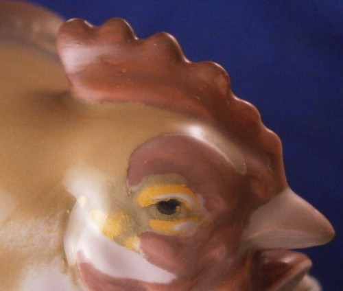 Nice Art Nouveau KPM Berlin Porcelain Rooster Figurine Figure Porzellan Figur - Picture 9 of 11