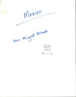LG96 1979 Original Photo SAN MIGUEL ALLENDE HISTORIC OLD STREET