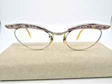 Vintage Rare Amrican Optical AO 12K GF Cat Eye Unique Design Eyeglasses