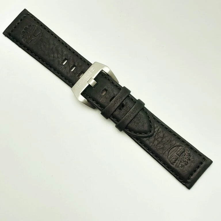 Pulseira de relógio masculina de couro genuíno Timberland 22 mm - Imagem 4 de 4