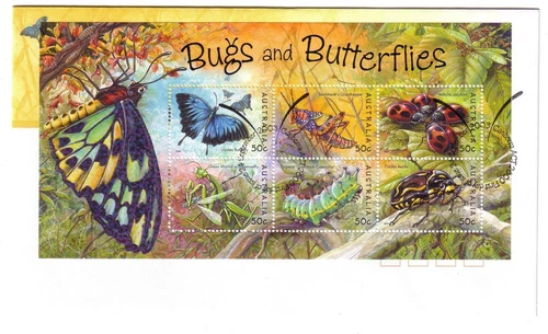 2003 FDC. Australia. Bugs & Butterflies. M.S. PictPMK "CANBERRA"