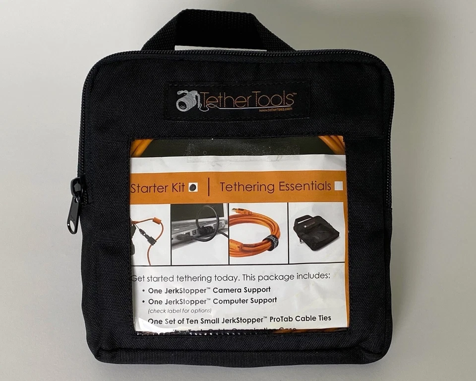 Tether Tools Starter Tethering Kit w/ USB 2.0 Mini-B 5 Pin Cable (15 Ft/Orange) - Image 2 of 4