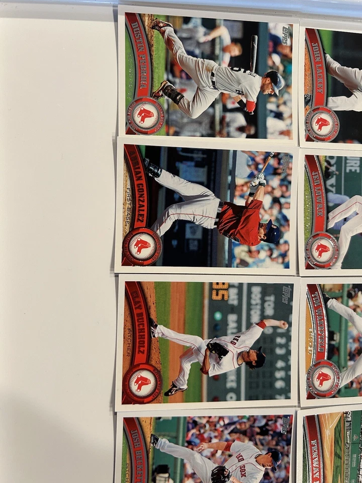 Набор региональных карт 2011 Topps Boston Redsox ограниченный выпуск - Изображение 4 из 4