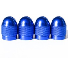 Dome Aluminum Tire Valve Caps - Set Of Four - Universal Fits All Vehicles Dome Aluminum Tire Valve Caps - Set Of Four - Universal Fits All Vehicles