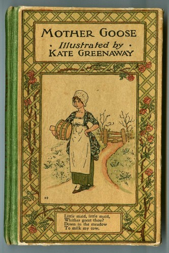 Vintage 1940s MOTHER GOOSE Illustrated by Kate GREENAWAY! Frederick Warne HC!