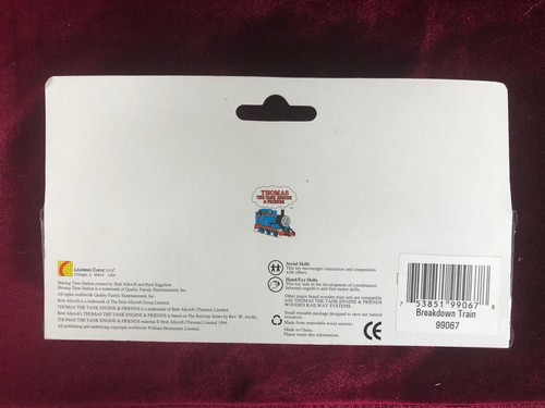 BNIB! Britt Allcroft Thomas Tank Engine & Friends Wooden Train Breakdown Train - Picture 2 of 6