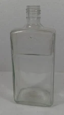 VTG Lavoris Glass Mouthwash Medical Embossed Bottle 8" Tall Without Cap Empty 