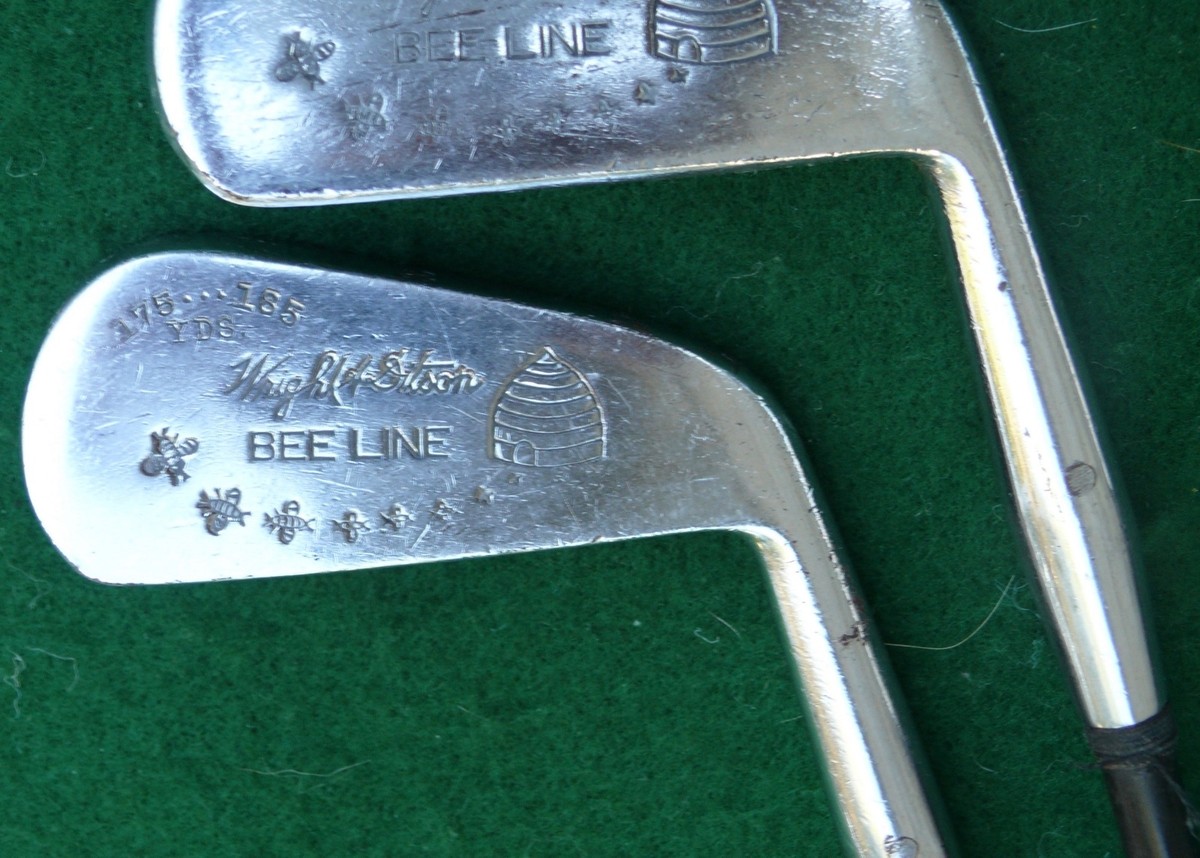 Putter Vintage Beeline Tête Laiton Breveté - Droitier, 33 Pouces, Forme Unique
