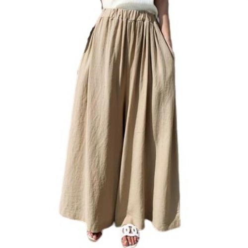 Chic Womens Linen Loose Fit Pants Super 