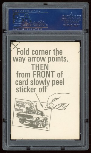 1969 Donruss Odd Rods Sticker #39 The Shaker PSA 4 - Picture 2 of 2