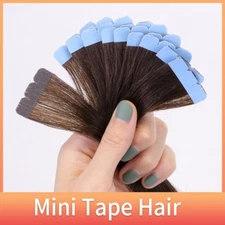 16"-28" Double Side Skin Weft Adhesive Mini Tape in 100% Human Hair Extensions