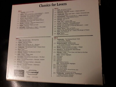 Classics for Lovers Music CD 4 Disc Box Set, clean Pre-Owned. | eBay