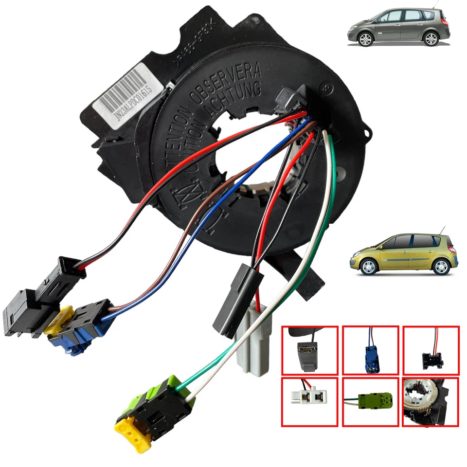 Contacteur Tournant Ressort Airbag Volant Pour Scénic 2 Commodo 7701057573 - Photo 4/4