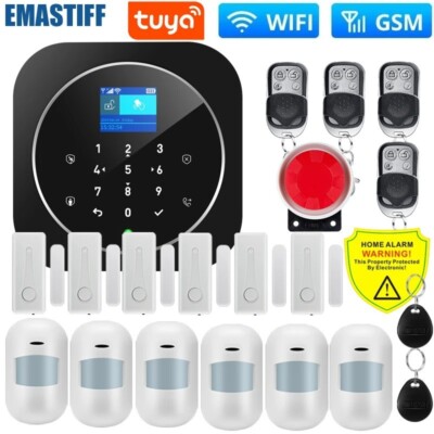 NEU Tuya WIFI W9B Alarmanlage für Haus Einbrecher Sicherheit 433Mhz Wifi GSM Alarm W