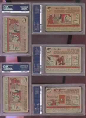 1958 Topps #30 Hank Aaron PSA 1 Graded Baseball Card MLB