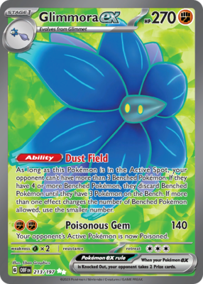 213 197 pokemon card Glimmora ex - 213/197 Full Art Ultra Rare main image 0