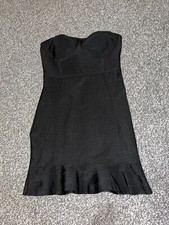 Womens. Pretty Little Thing black bandeau dress. Size 10.Got tags on, never worn