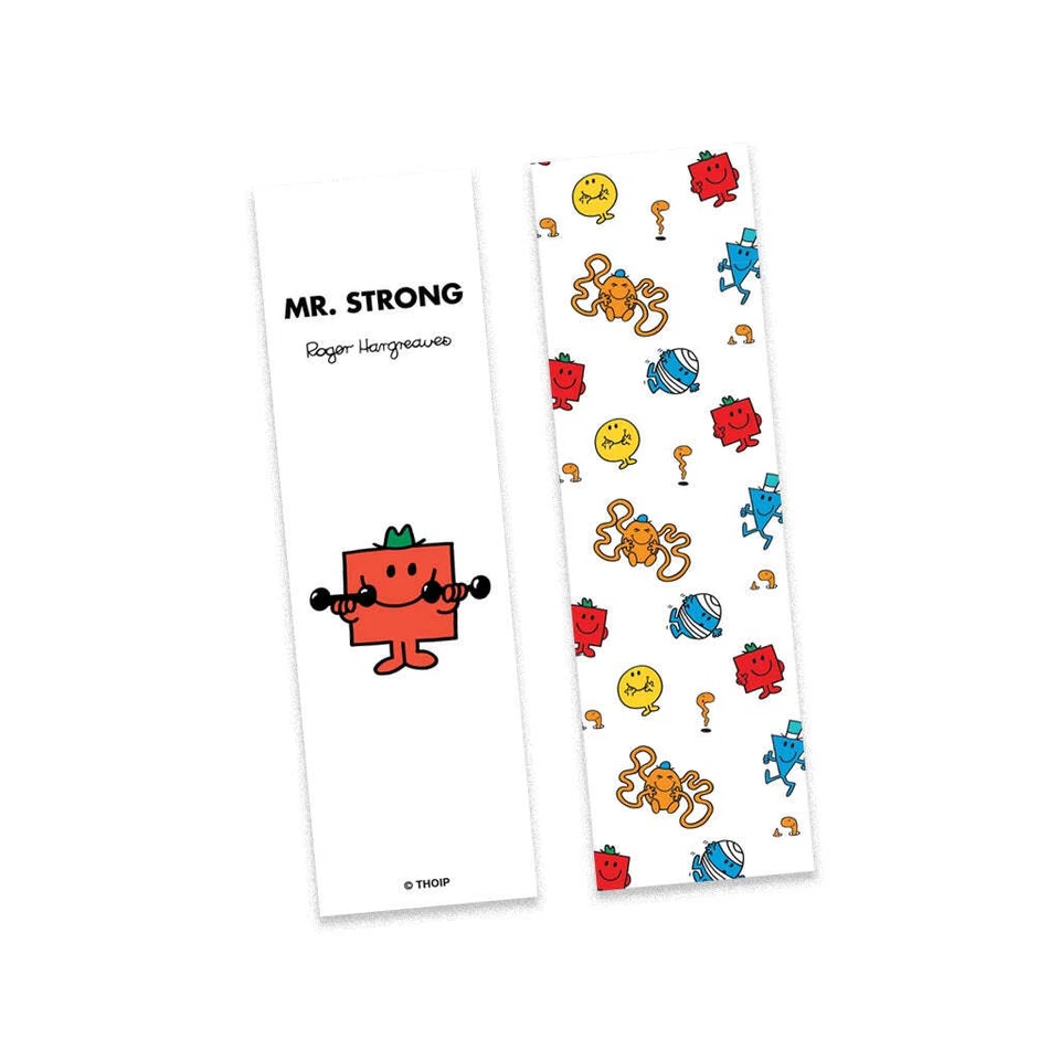 MR MEN LITTLE MISS Mr. Strong Bookmark Mr Men Reading Book Accessory Page Saver