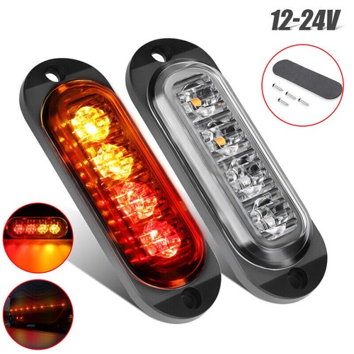 LED Clearance Light Side Marker Lamp RED AMBER Trailer Truck Caravan Lorry - Picture 7 of 15