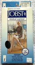 NEW Jobst Medical X Large Knee High OT Compression Stockings 15-20 mmHg* Black