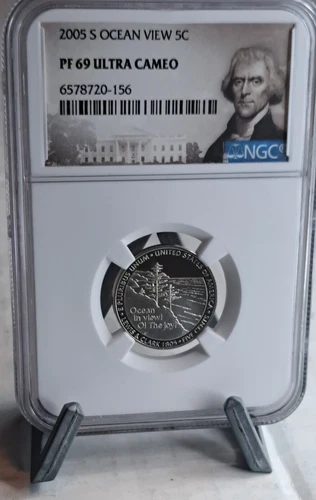 2005-S Ocean View Jefferson Nickel  NGC PR69 Ultra Cameo.