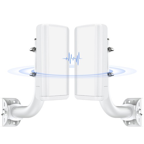 2.5KM Wireless Bridge Outdoor CPE Kit 5.8G 450Mbps Point-to-Point WiFi Bridge - Picture 2 of 14