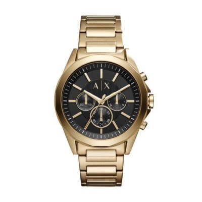Armani Exchange Quarz schwarzes Zifferblatt Stahlband Herrenuhr AX2611 - Original