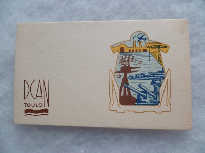 GRUSSKARTE MARINE NATIONAL TOULON DCAN ORIGINAL SAMMLER 1940/1950