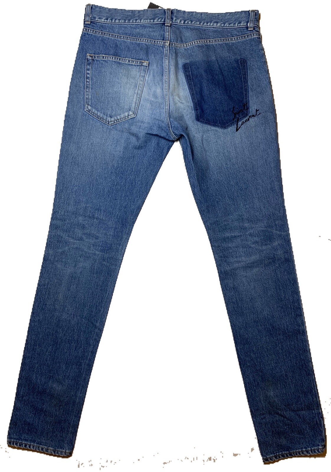 Jeans blu Saint Laurent una tasca taglia 32 made in Japan