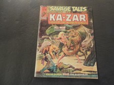 Savage Tales #6 de septiembre de 1974 Edad de Bronce Marvel Comics BW revista ID:42794