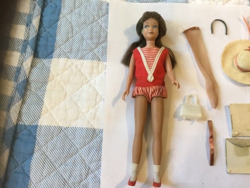 1960er Jahre MATTEL Brunette SKIPPERPUPPE MIT Box Teile & Zubehör - Bild 2 von 5