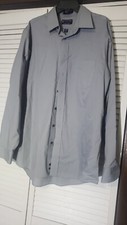 Stafford Performance Gray Button Up Dress Shirt 17