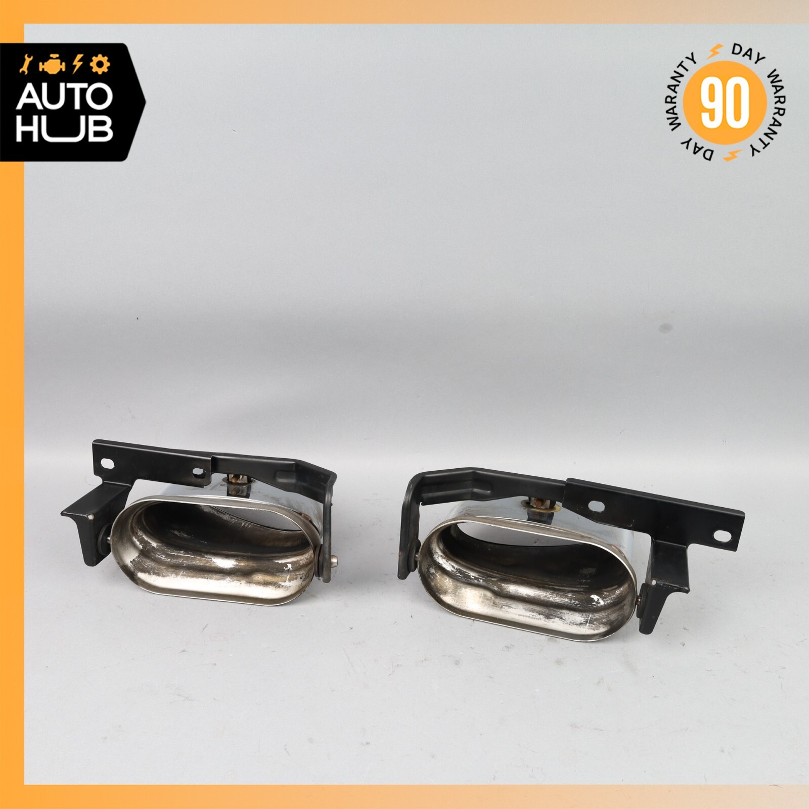 Bentley Continental Flying Spur Exhaust Muffler Tips Left & Right Set OEM