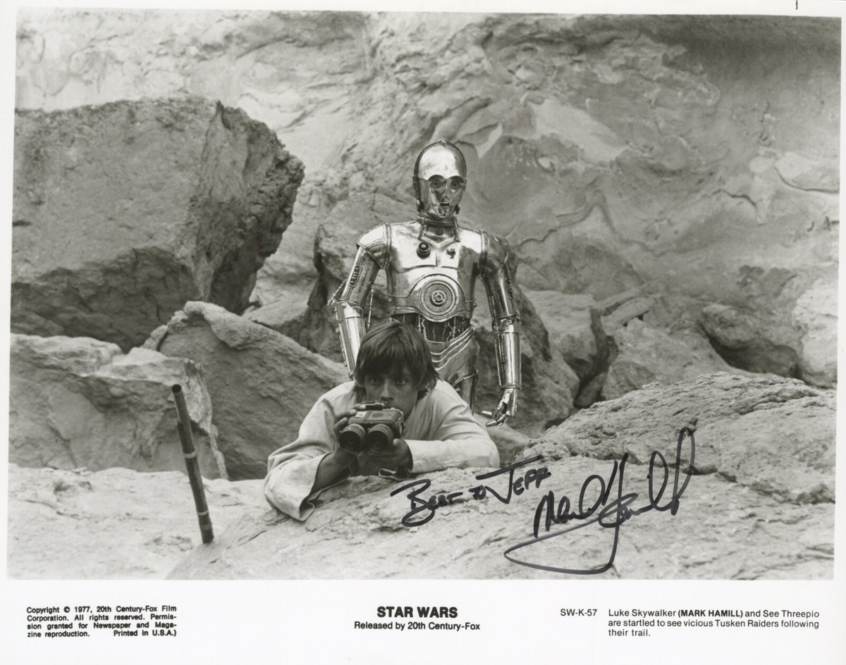 Mark Hamill ~ Signed Autographed Original 1977 Star Wars