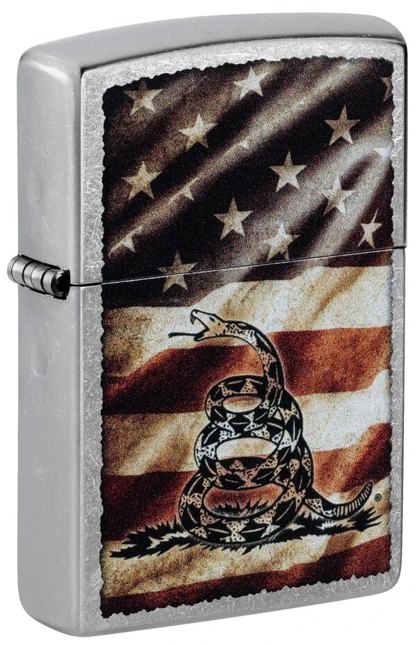 Zippo Don't Tread on Me&reg; Street Chrome Color Image 46417