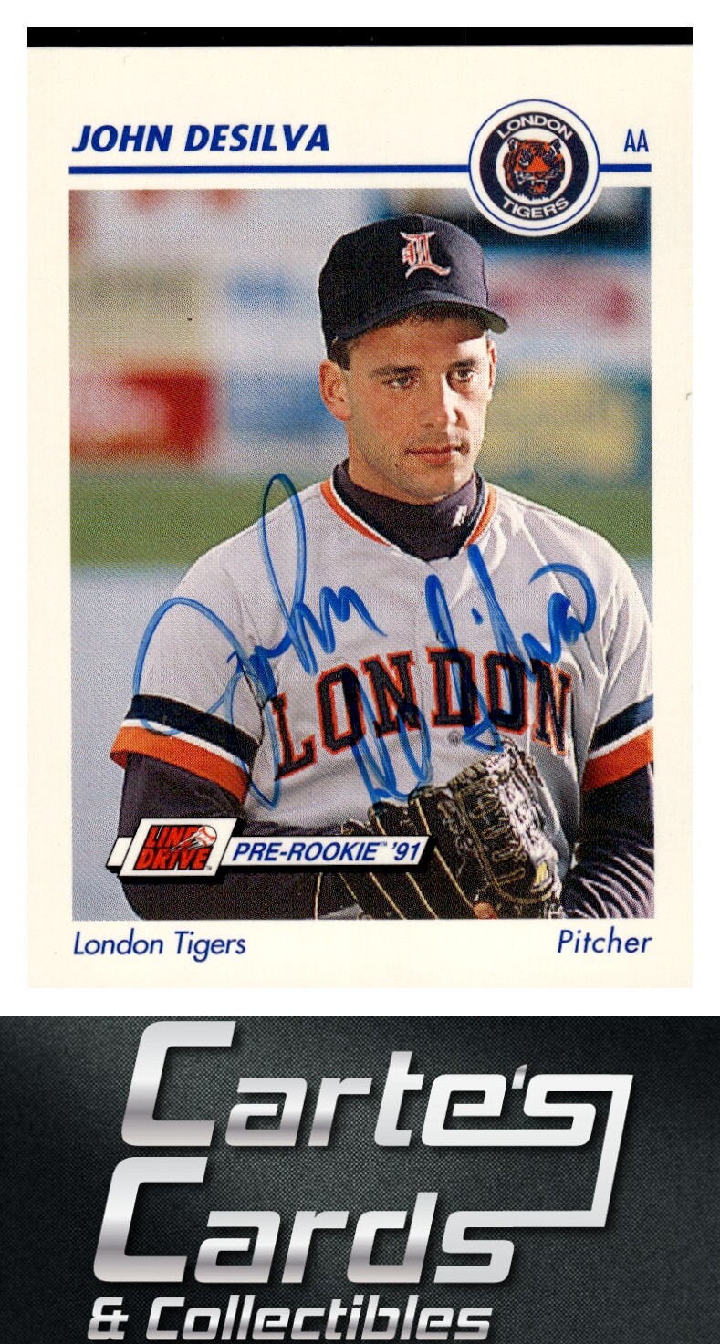 John DeSilva 1991 Line Drive AA #381 London Tigers TTM/IP Signed ...
